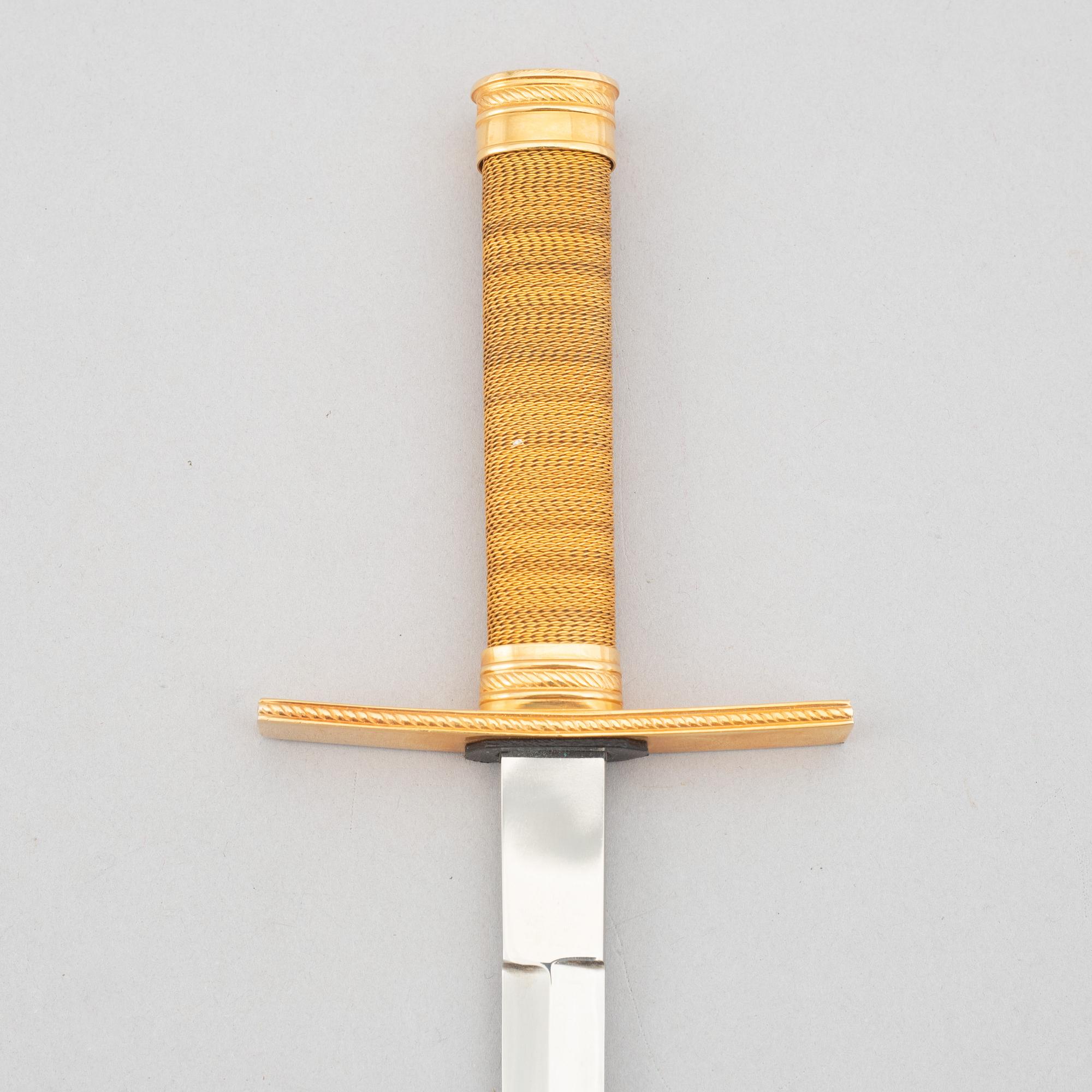 A Swedish Air force officer's dagger, with scabbard.