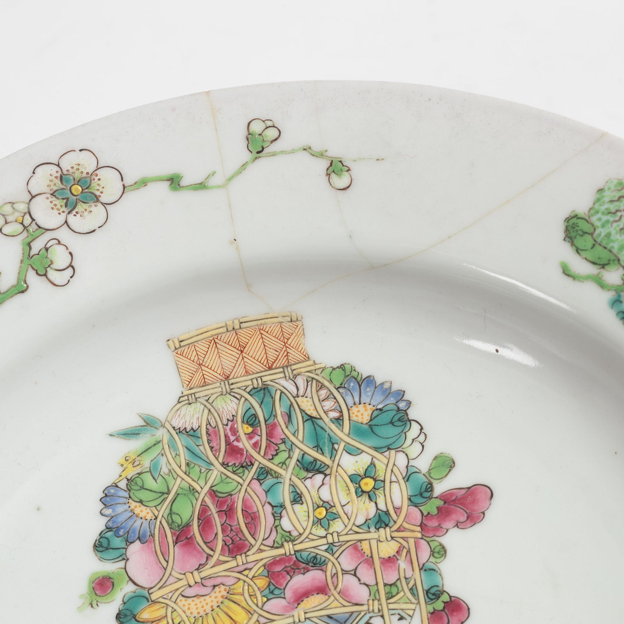 Fat, äggskalsporslin, Kina, Qingdynastin, 1800-tal.