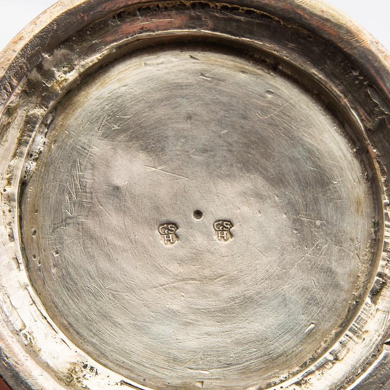 Pokal silver Nordeuropa, oidentifierad mästarstämpel, sannolikt 1700-tal.