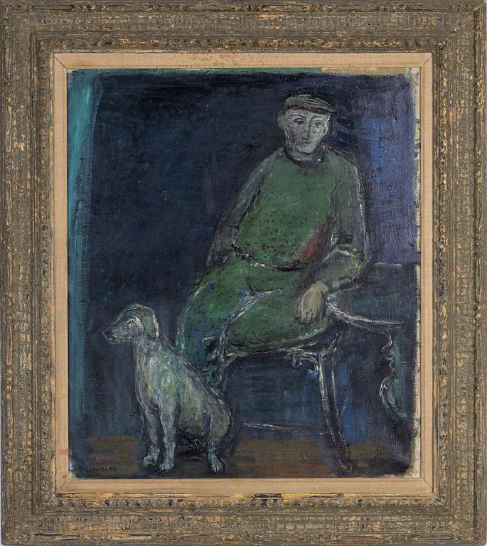 Pär Lindblad, oil on canvas, signed Pär Lindblad and dated Paris Aout 47 on verso.