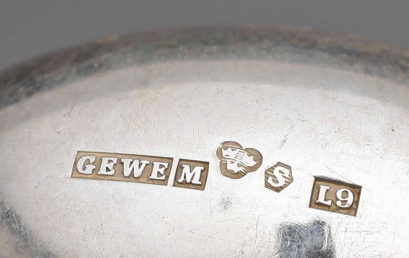 PARTI BESTICK, ca 40 delar, silver, bla CA Wietzlow, Tyskland, 1800-1900-tal. Tot vikt ca 790 gram.