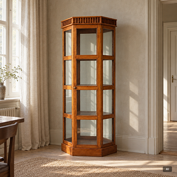 Display cabinet, 20th century.