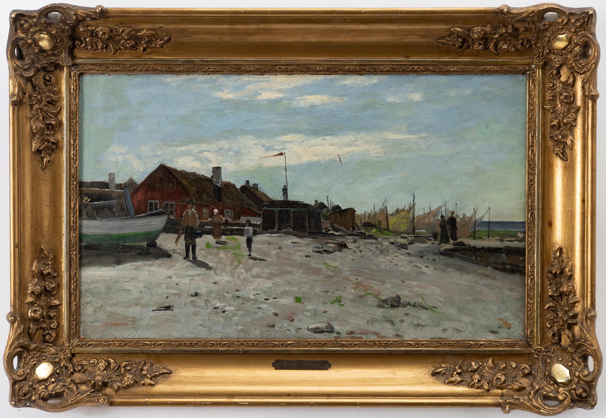 Carl Skånberg, Fishing village.