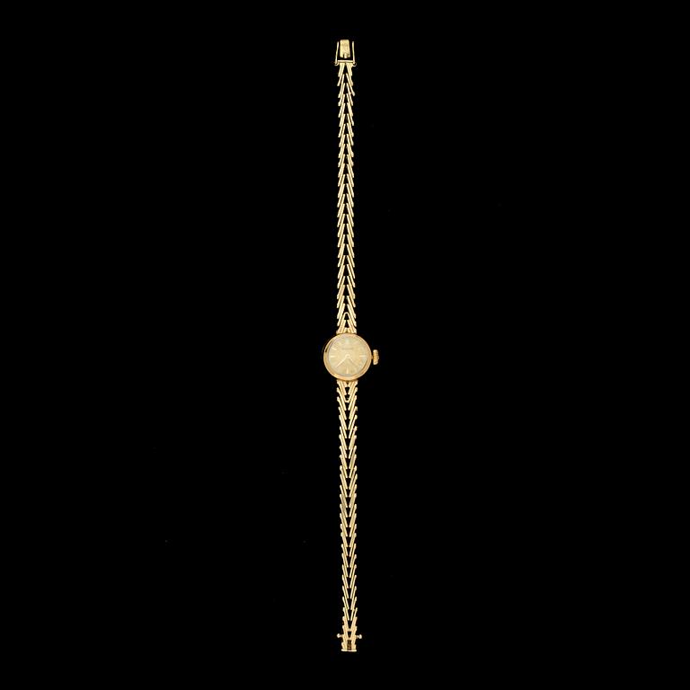 DAMARMBANDSUR, Rolex, Orchid 18k med integrerad länk 14k guld. 1900-talets andra hälft. Tot vikt 19,3g.