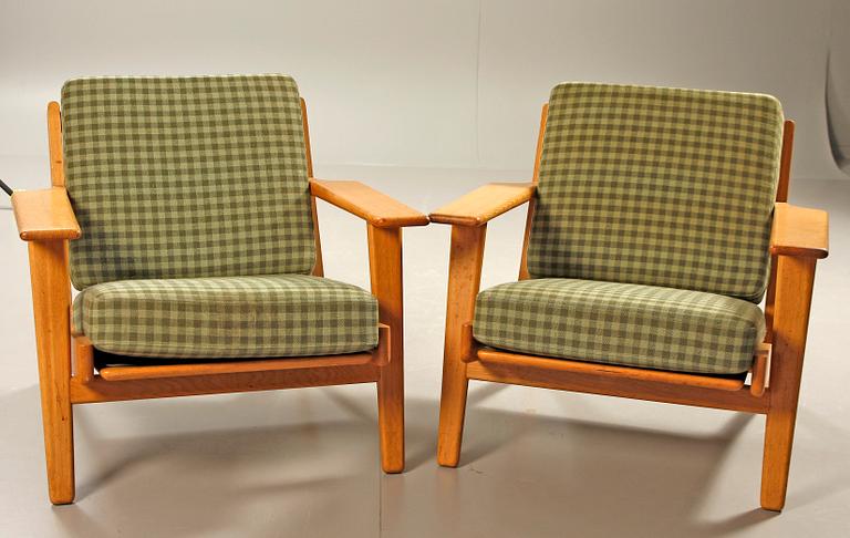 FÅTÖLJER, ett par, GE-290, Hans Wegner, Getama.