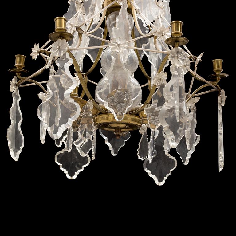 A 20th century Rococo style chandelier.