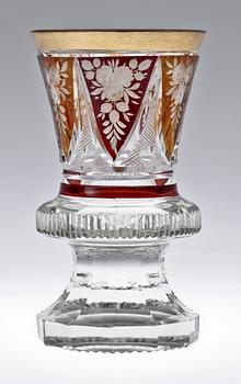 PARTI GLAS, 4 delar, bla Böhmen, 1800-1900-tal.