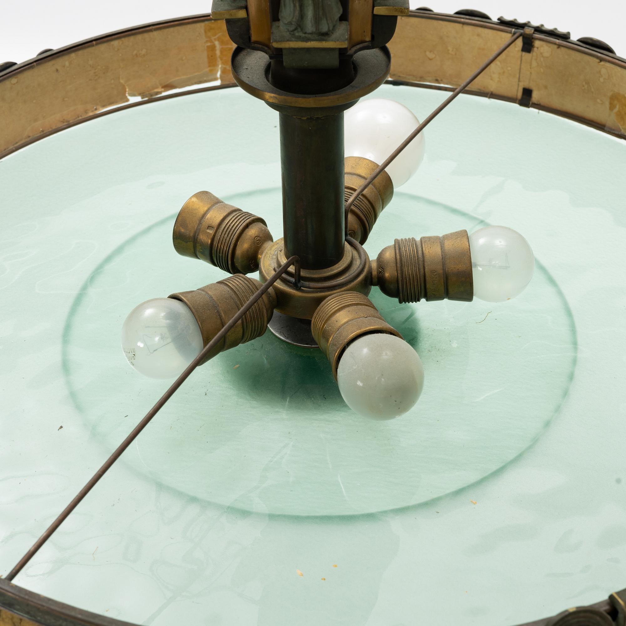 Einar Bäckström, ceiling lamp, model 4006, Swedish Grace, 1920s/30s.