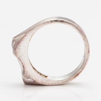 Björn Weckström, A stelring silver ring. Lapponia 2008.