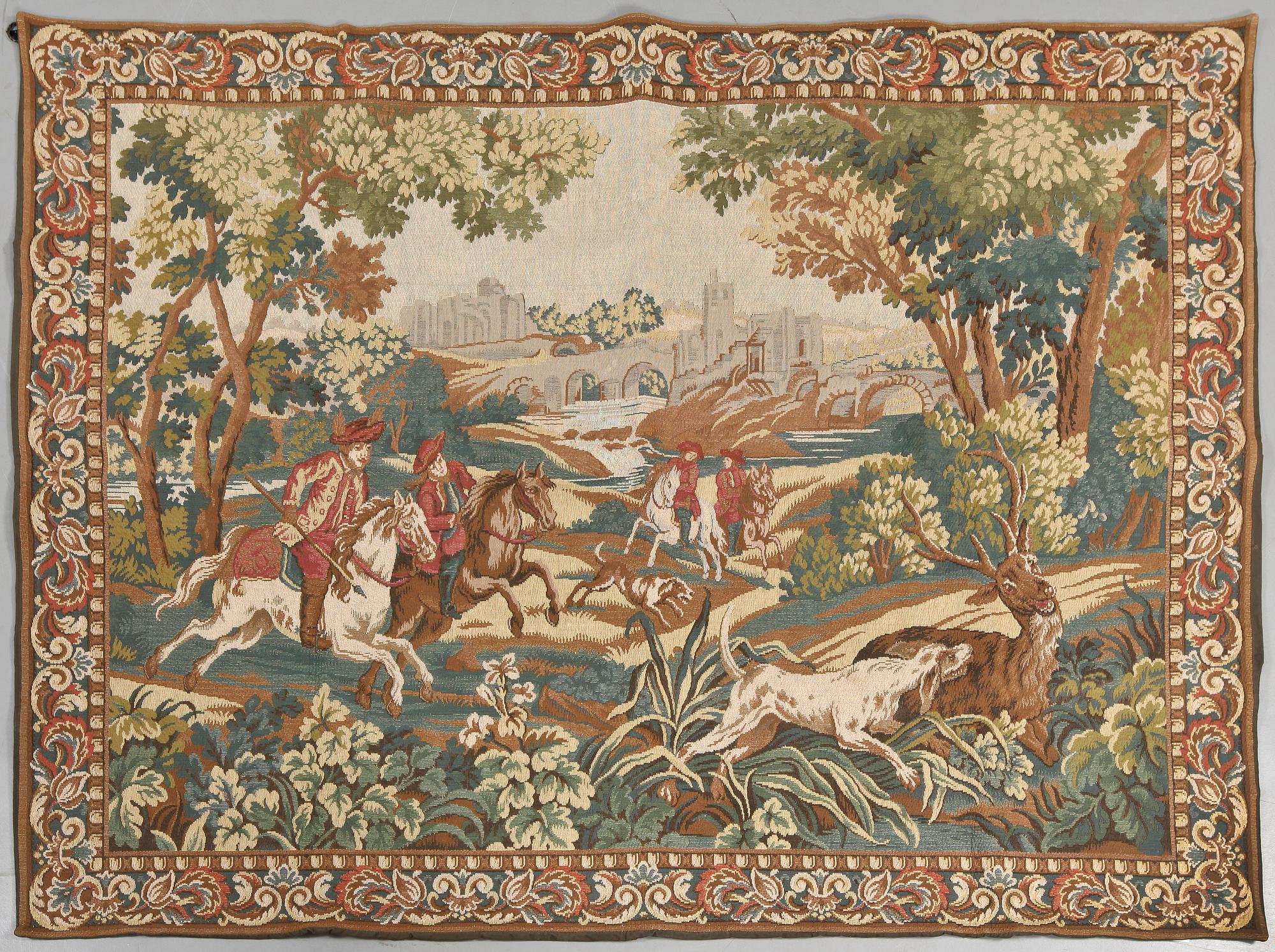 VÄGGBONAD, märkt: Panneaux Gobelins, Paris, 178x136.