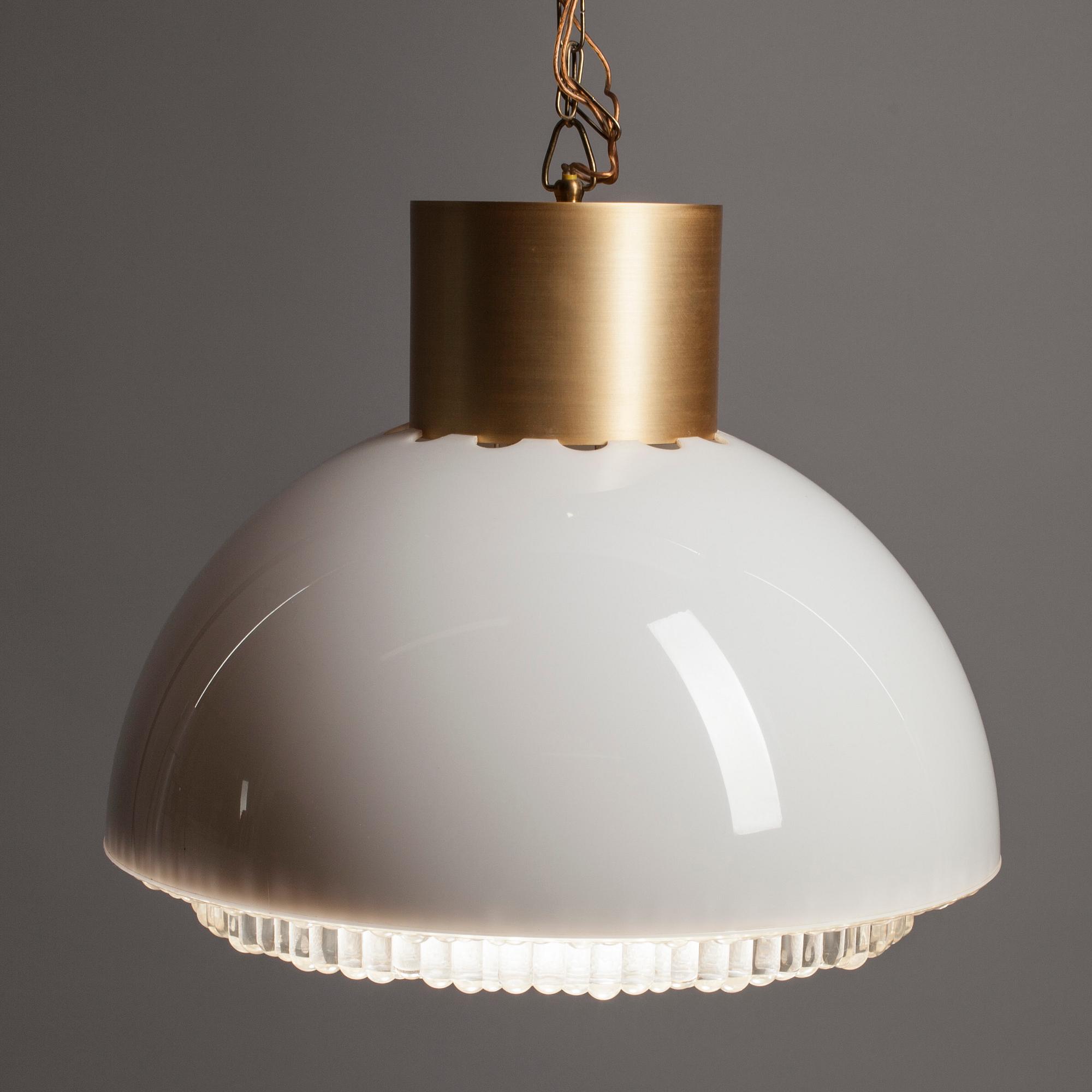 TAKLAMPA, 1970-tal. Tot. höjd 69 cm.