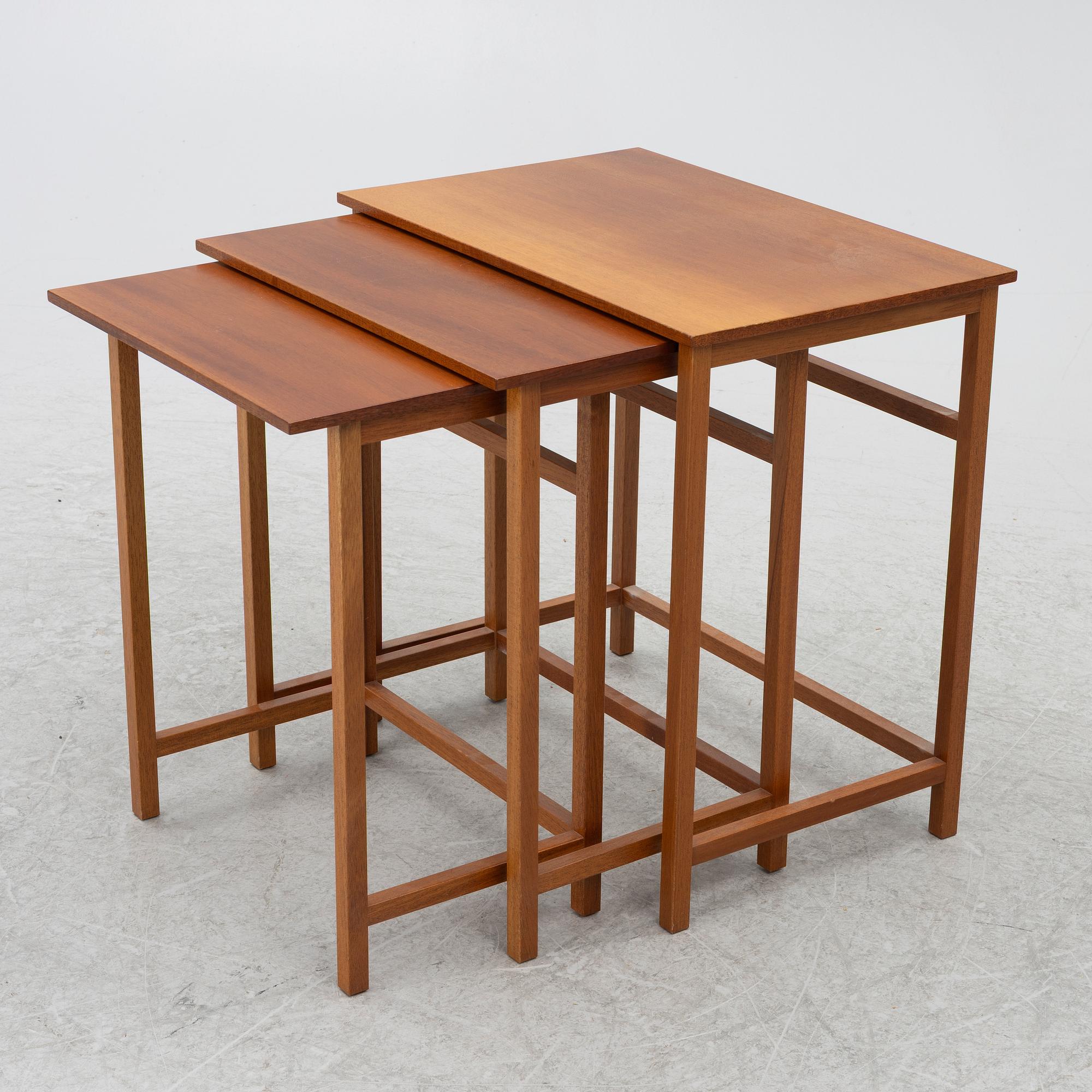 Josef Frank, set table, 3 pieces, model B 618, Svenskt Tenn, ca 1990.