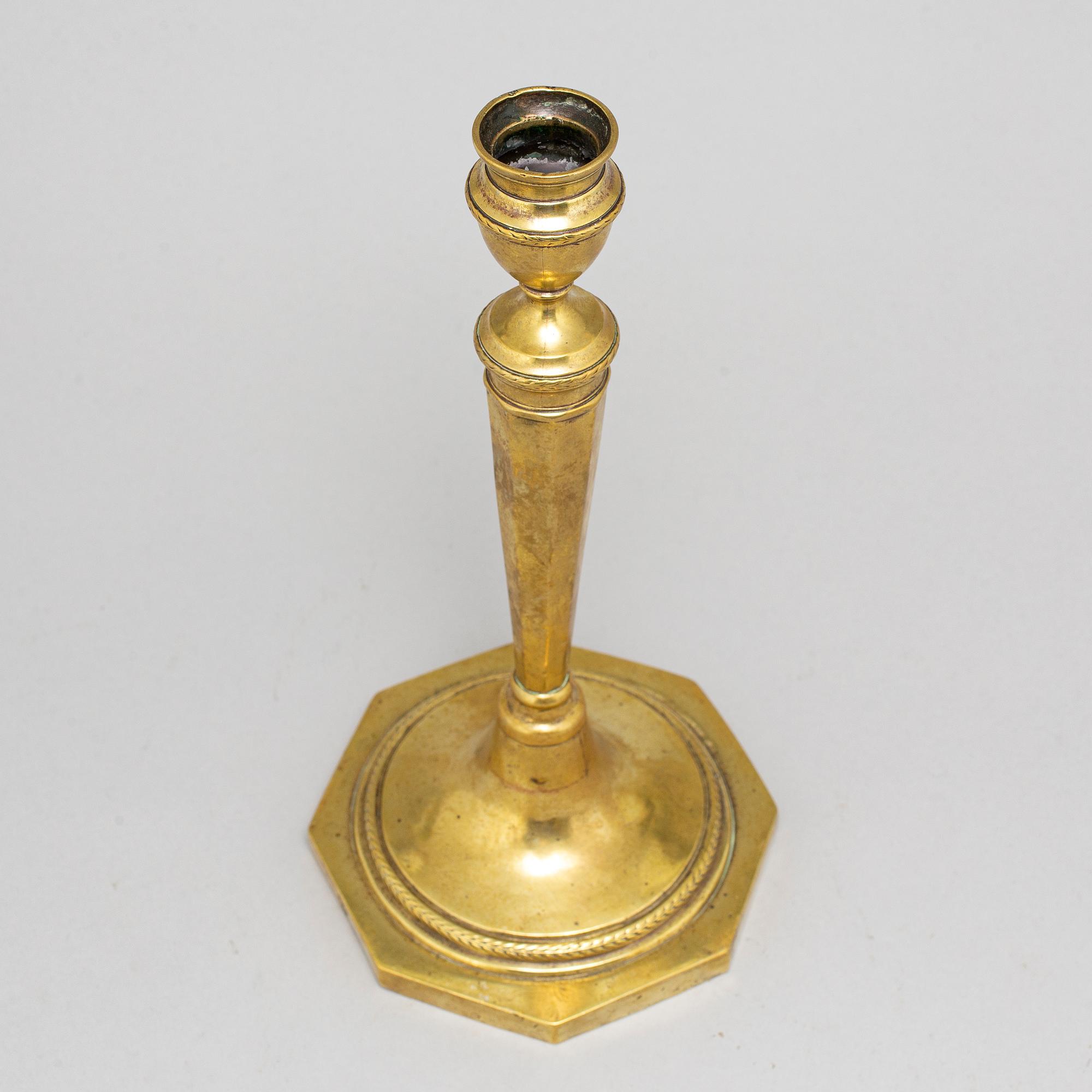 LJUSSTAKE, brons, 1700-talets slut.