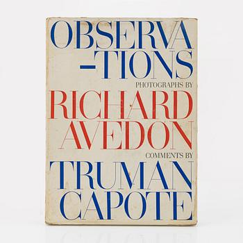 Richard Avedon, photobook,  "Observations, photographs by Richard Avedon, comments by Truman Capote".