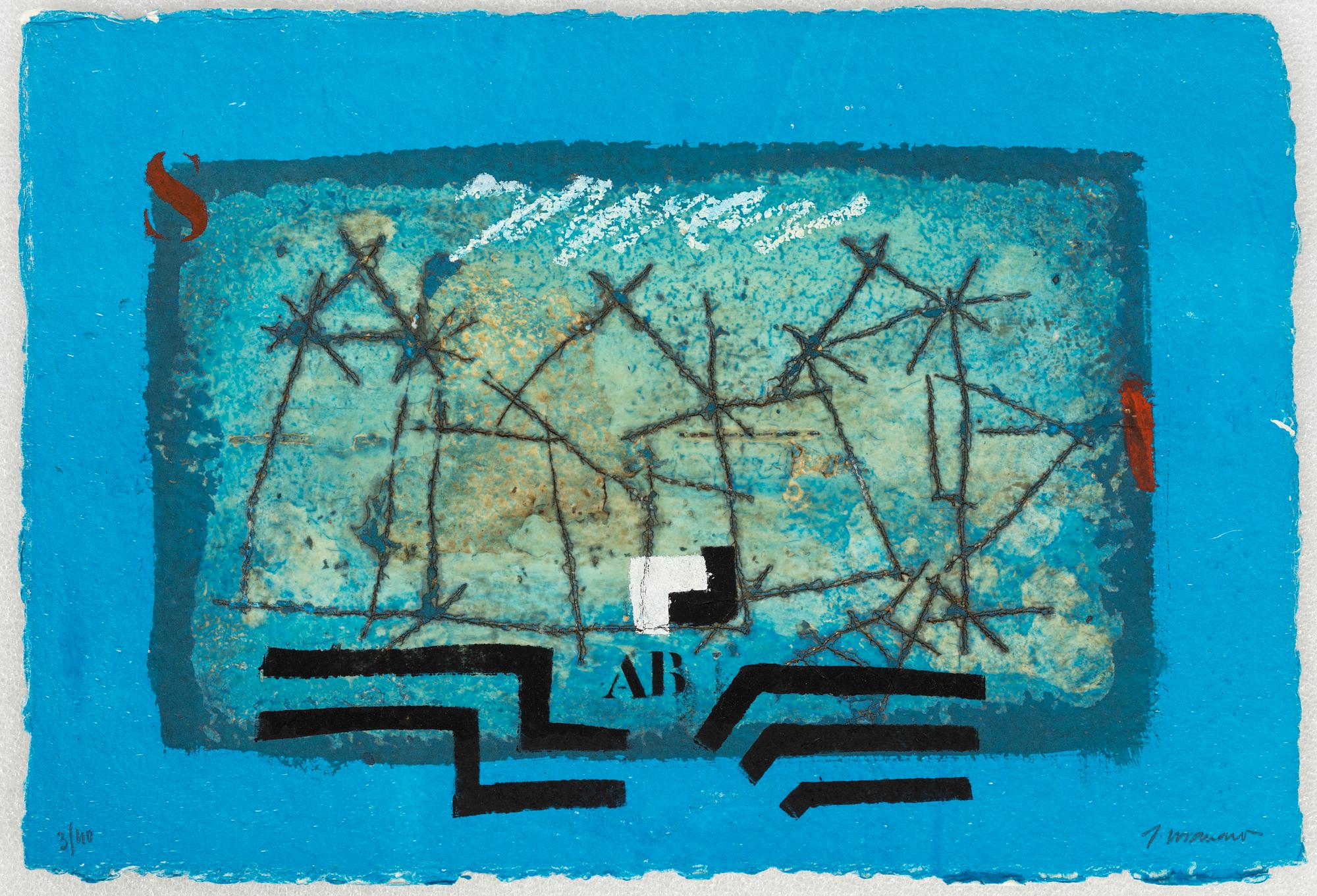 James Coignard, "Paysage bleu", "Paysage rouge".