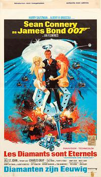 Filmaffisch James Bond "Les diamants sont eternels (Diamonds are forever)".