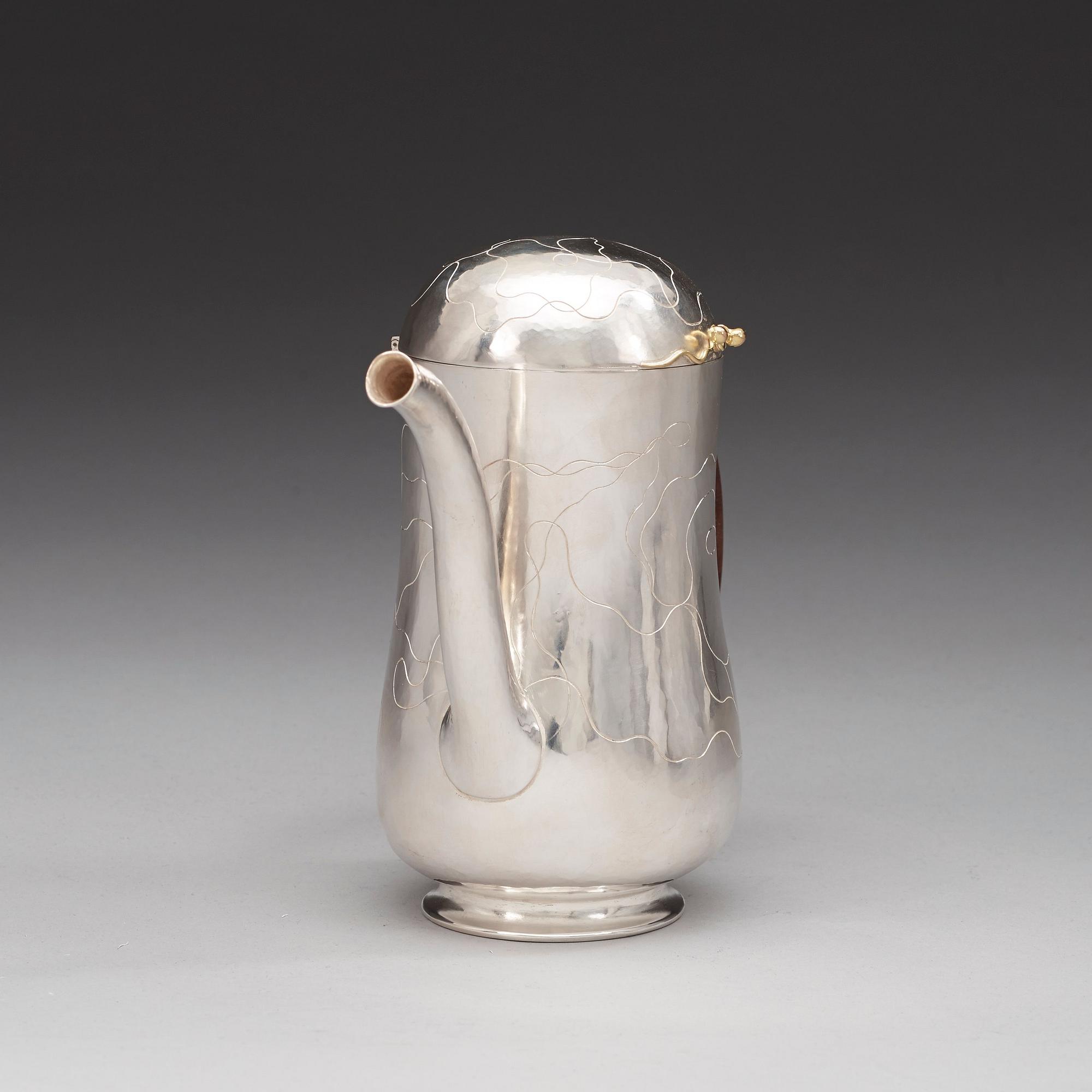 OLLE OHLSSON, kaffekanna, Stockholm 2003, sterling.