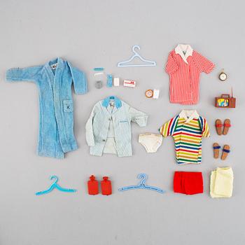 A collection of four Mattel 1960's Barbiedolls with accessories.