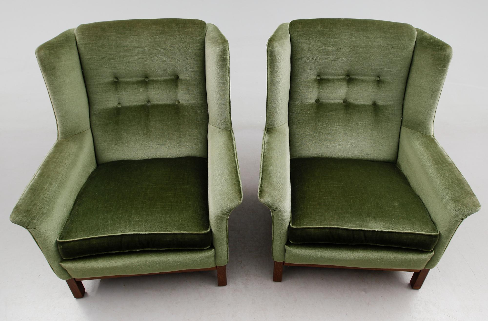 FÅTÖLJER, 1 par, Arne Norell, Norell möbler Aneby, 1900-talets andra hälft.