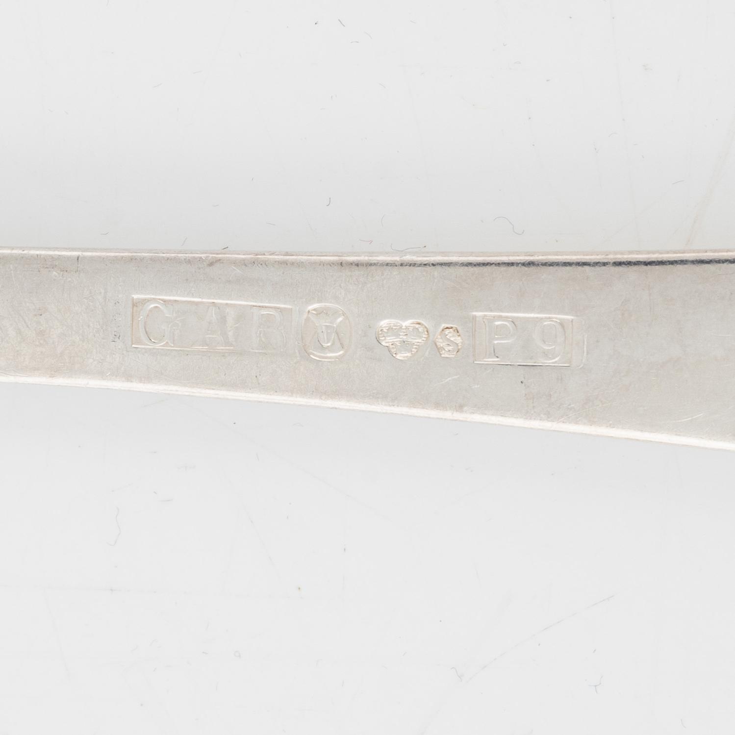 Jacob Ängman, bestick silver, 22 st, "Rosenholm".