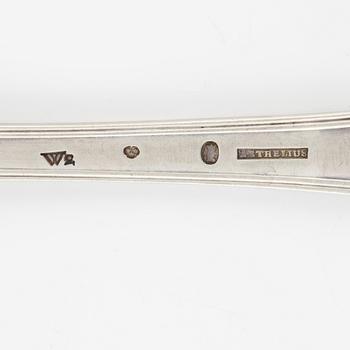 Pehr Zethelius, a silver serving spoon,  Stockholm, 1803.