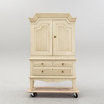 A painted Swedish cabinet, second half of the 18th century and mid 20th century.