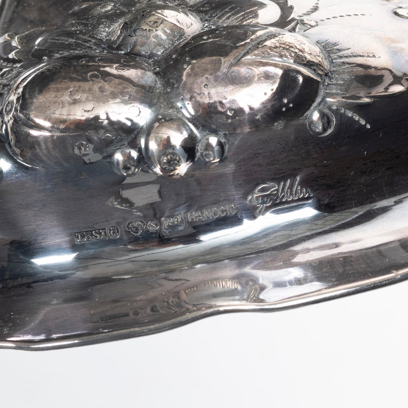 Tage Göthlin, candlesticks, a pair, silver, Baroque style, Tenn & Silver Ab, Gothenburg, 1965.