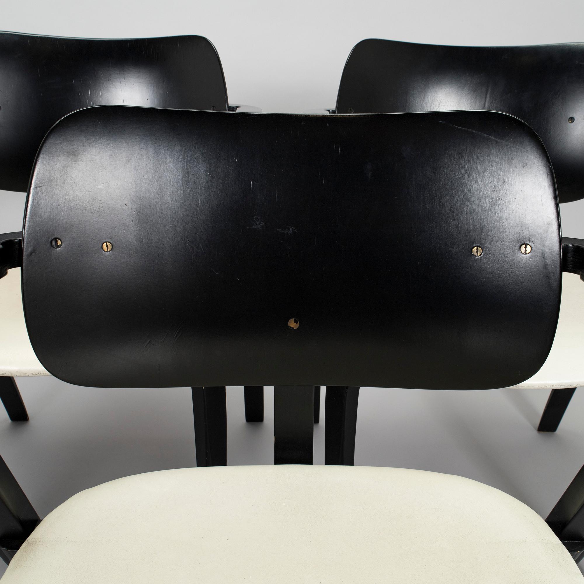 Ilmari Tapiovaara, a set of six 1960s 'Aslak' armchairs for Asko, Finland.