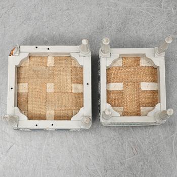 Two 18th Century Gustavians foot stools.