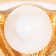 Björn Weckström, ring, "Lappmagi", 18K gold and cultured pearl, Lapponia.
