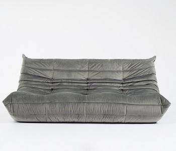 Michel Ducaroy, a 'Togo' sofa, easy chair and stool Ligne Roset, 21st century.