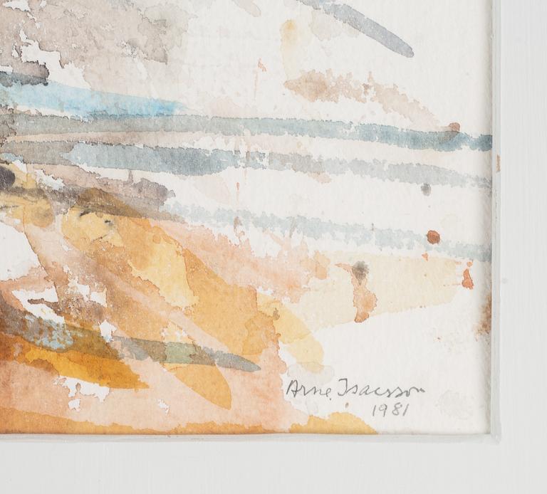 Arne Isacsson, watercolour, signed and dated 1981.