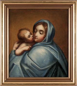 OKÄND KONSTNÄR, olja på duk. 1800-tal.