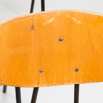 A set of 8 chairs model 50 for Isku Kaluste, Finland 1950s.