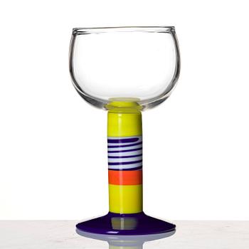 Gunnar Cyrén, a glass goblet "Popglas", Orrefors 1969.
