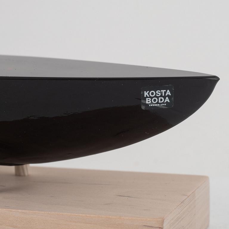 Bertil Vallien, glasbåt, limited edition, Kosta Boda.