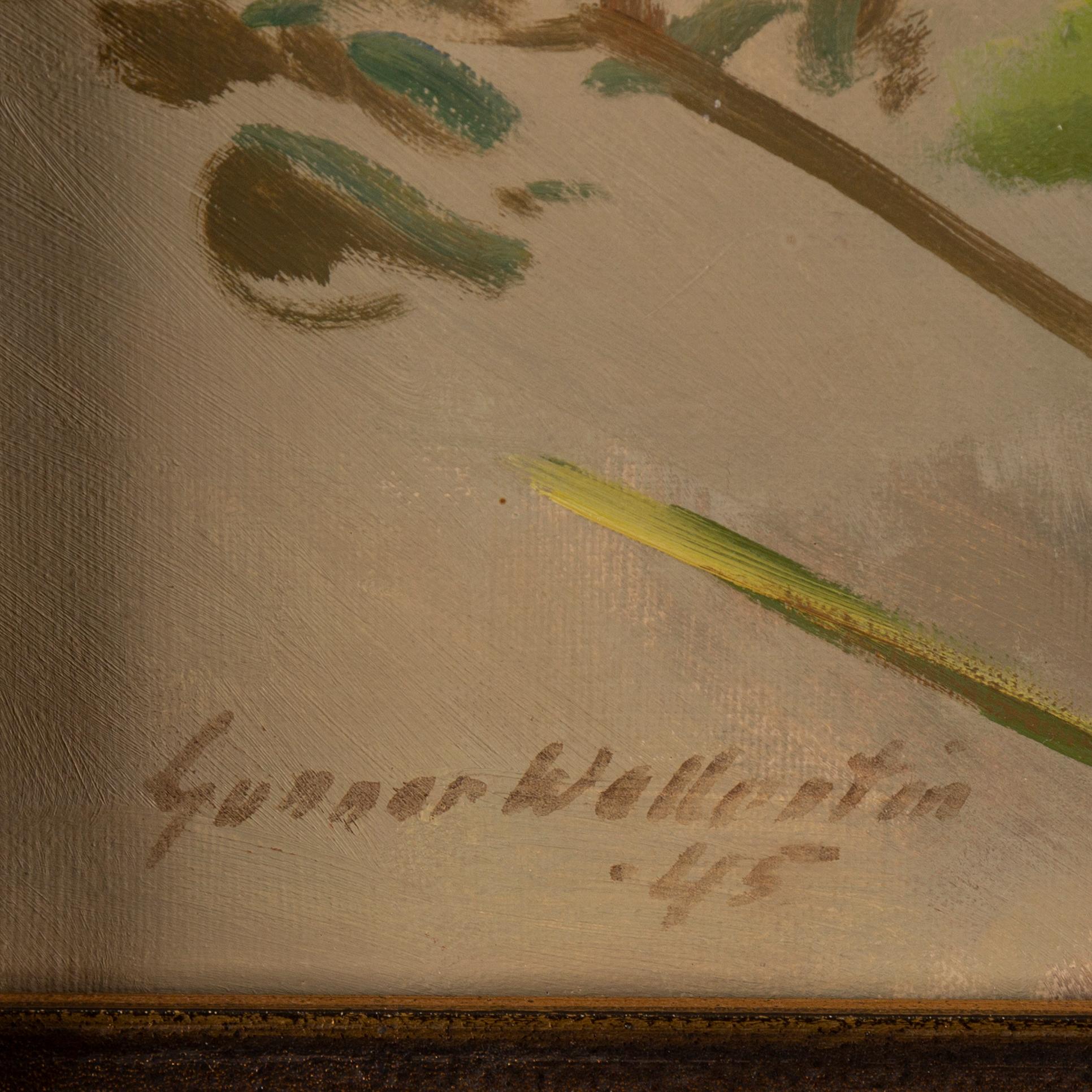 GUNNAR WALLENTIN, oil on canvas, signed and dated -45.