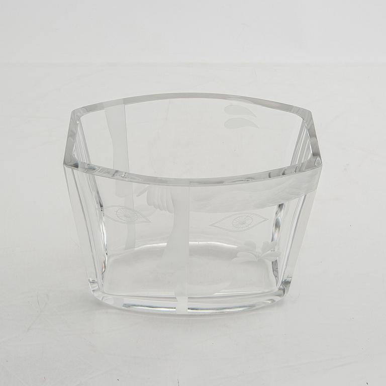 Bengt Edenfalk,  a set of two signed glass vases  and one signed Orrefors.