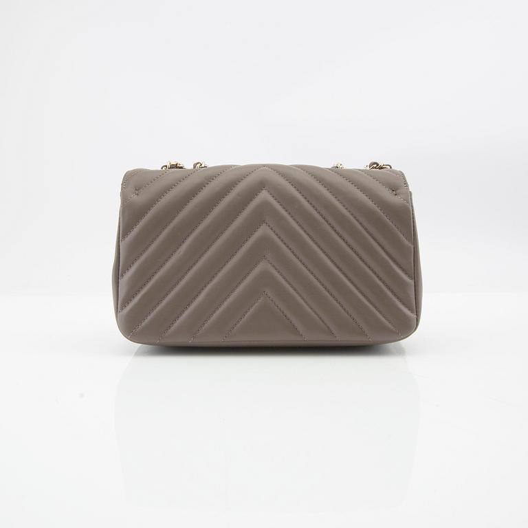 Chanel, "Statement Flap Bag Chevron Lambskin Taupe Medium".