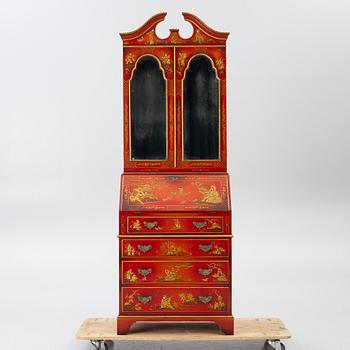 Writing cabinet, chinoiserie style, 20th century.
