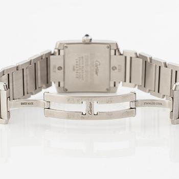 Cartier, Tank, Francaise, armbandsur, 30 x 25 mm.