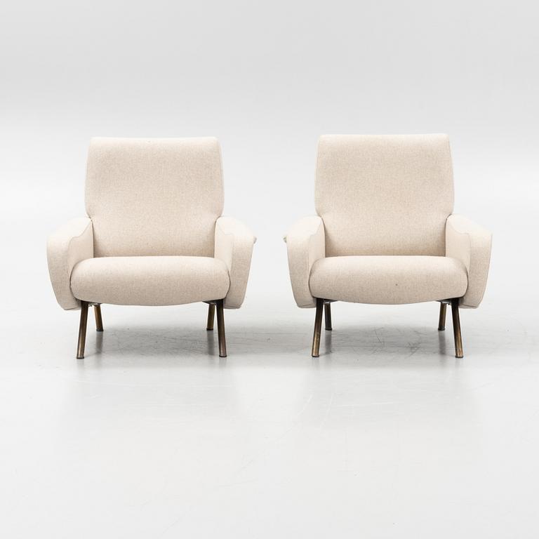 Marco Zanuso, a pair of 'Lady Chairs', Arflex, Italy, post 1951.