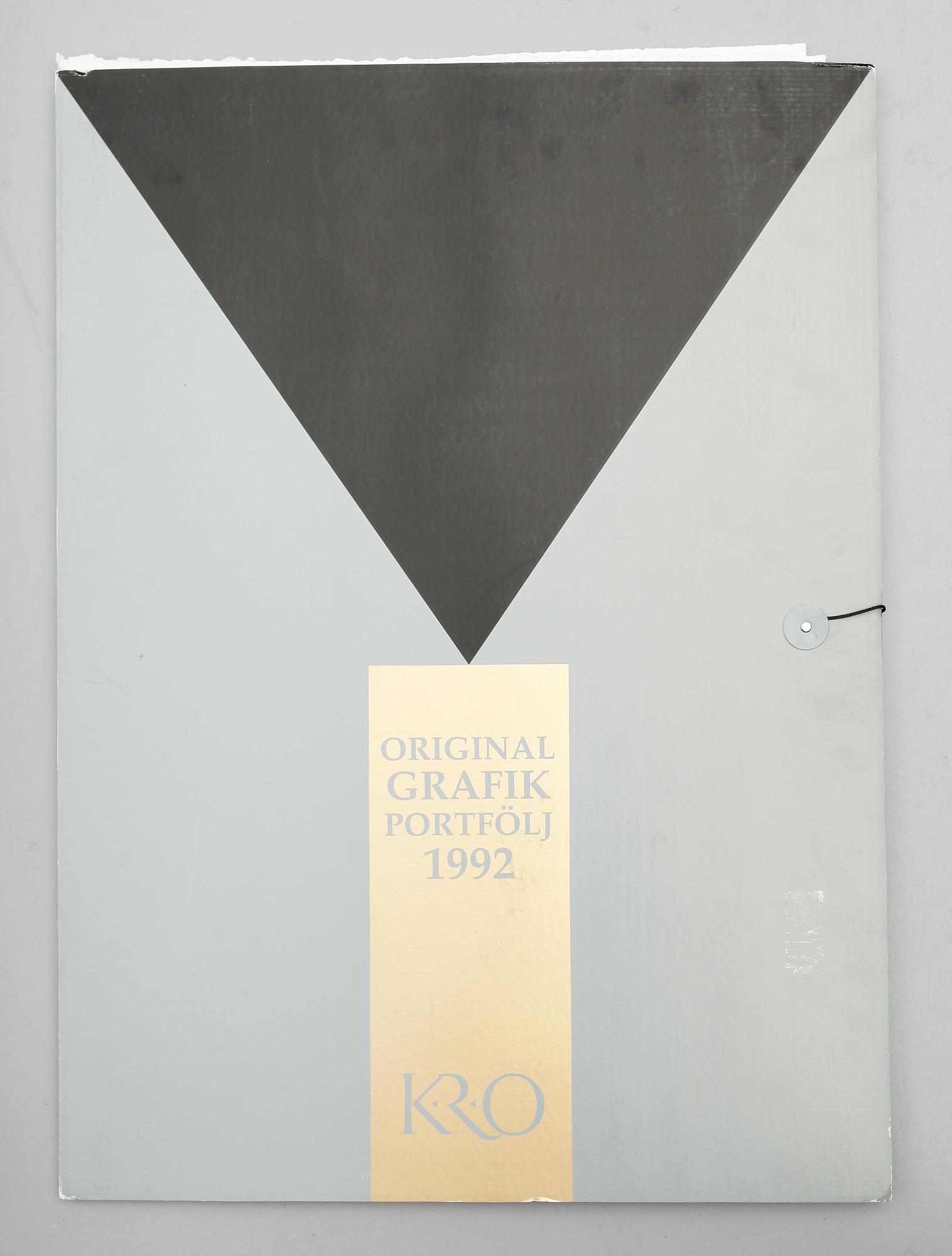 MAPP, KRO's portfölj 1992, 6 färglitografier och färgetsningar, signerade, numrerade 127/220.