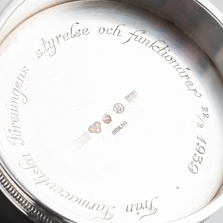 A Swedish Silver Beaker, mark of GAB, Stockholm 1936.