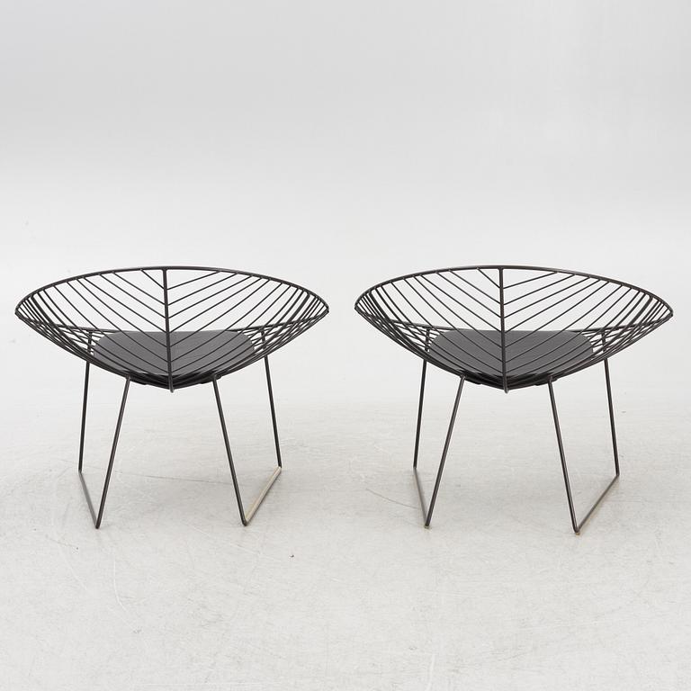 Alberto Lievore, Jeannette Altherr & Manel Molina, lounge chairs, a pair, "Leaf", Arper, Italy.