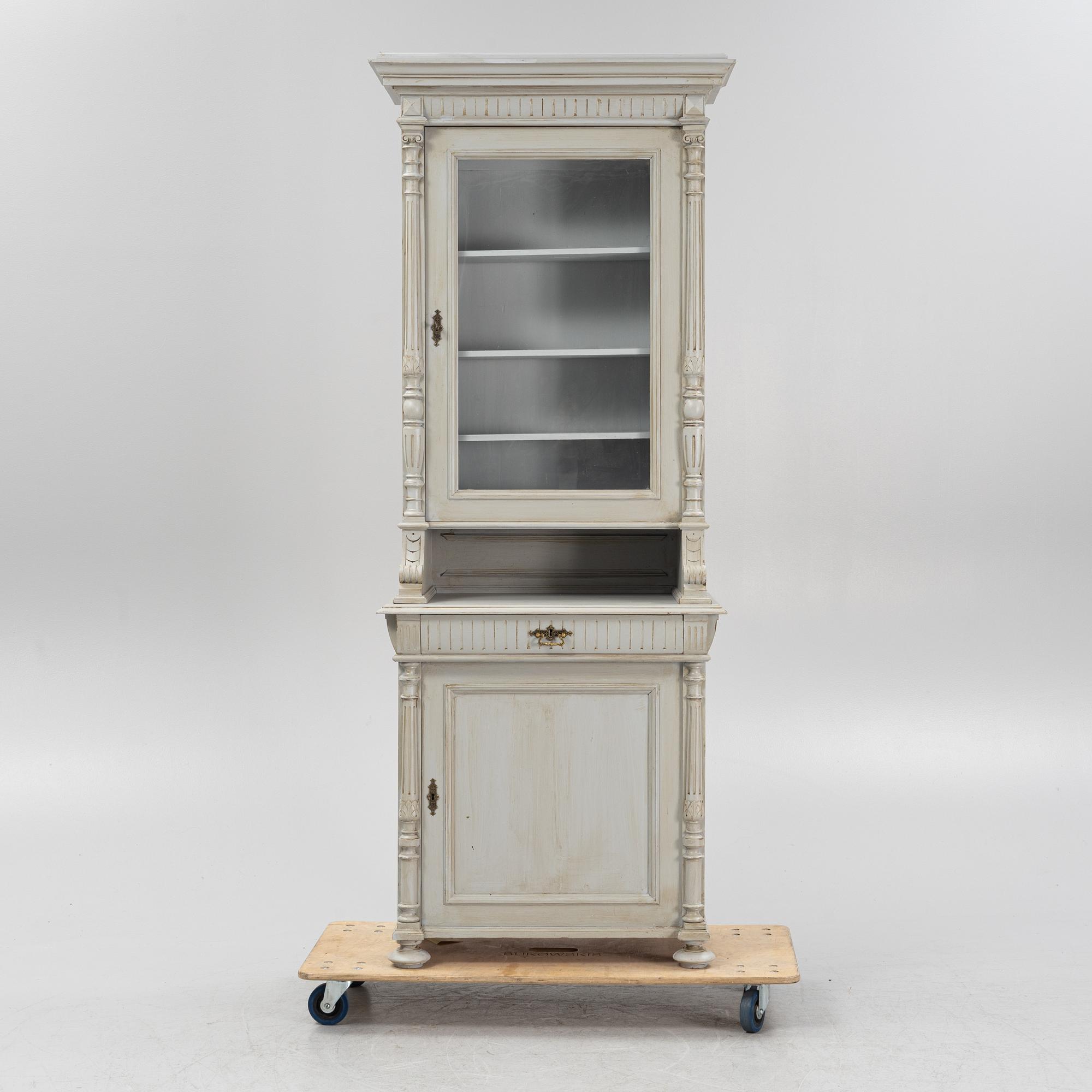 Vitrinskåp, nyrenässans, sent 1800-tal,