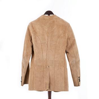 YVES SAINT LAURENT, a men´s beige suede jacket, size 44.