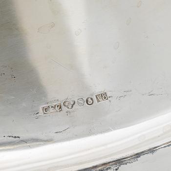 A Swedish silver tray, marks of Carl Fredrik Carlman, Stockholm 1947.