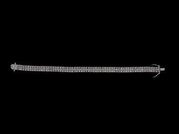 ARMBAND, silver med små diamanter. 1900-talets slut.