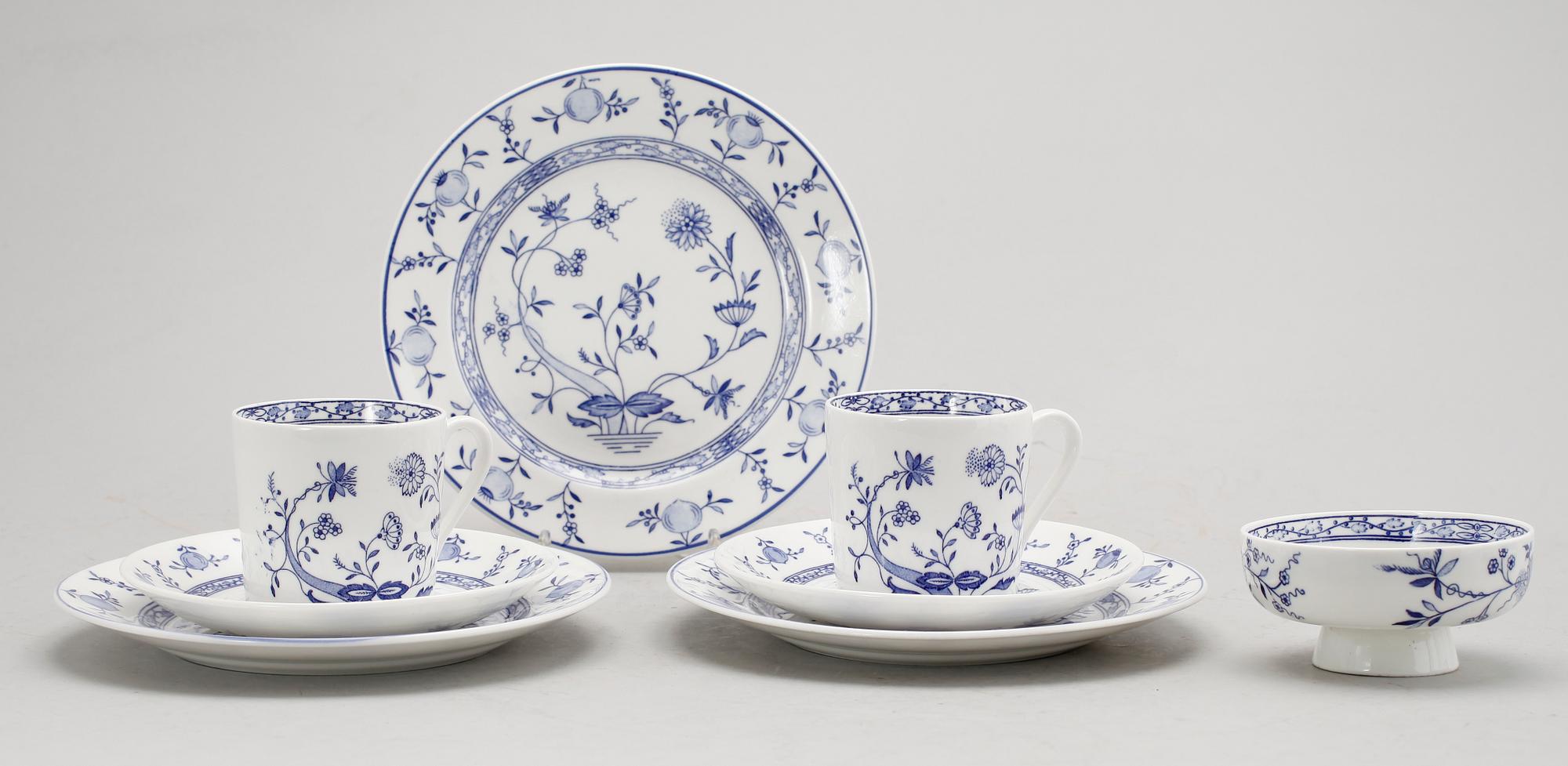 KAFFESERVIS, 20 del,  porslin, "Dresden", Gustavsberg.